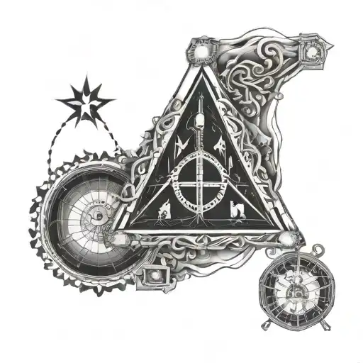 Alchemy symbols forming a geometric pattern around the philosopher's stone alchemy symbol Tattoo tattoo design idea