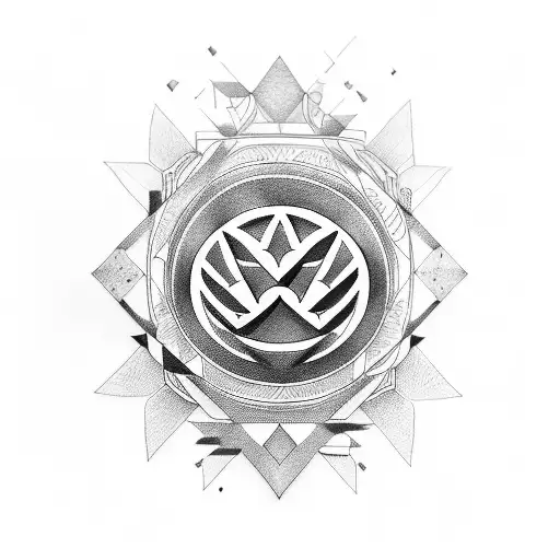 combi volkswagen tattoo design idea