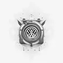 combi volkswagen tattoo design idea