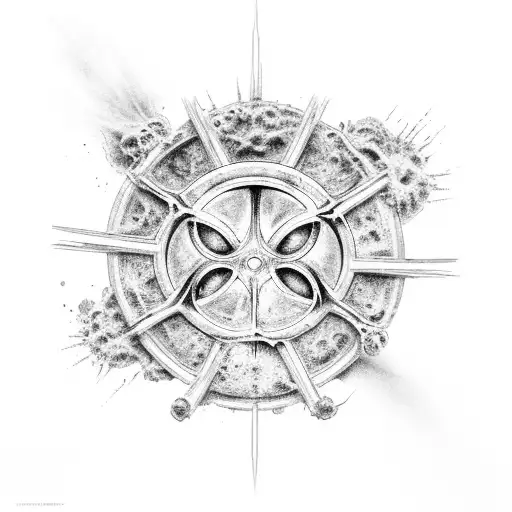 resident evil t virus broken tattoo design idea