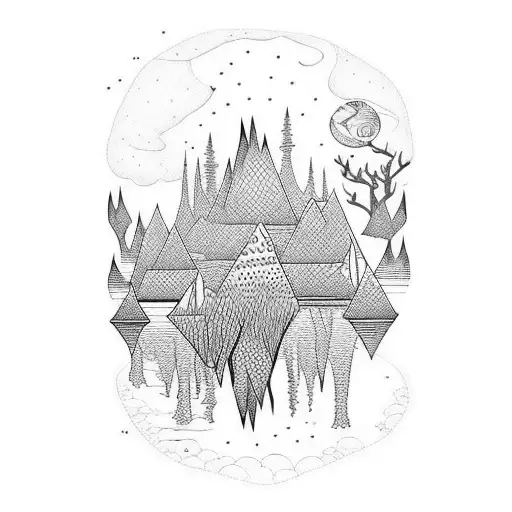 still waters run deep tattoo design idea