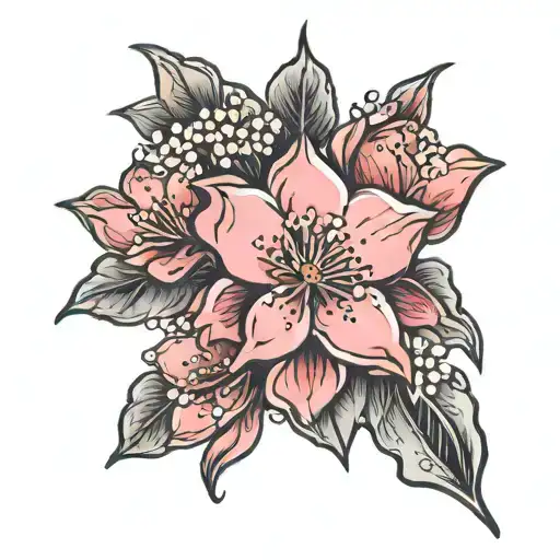 Cherry Blossom Mom Memorial tattoo tattoo design idea