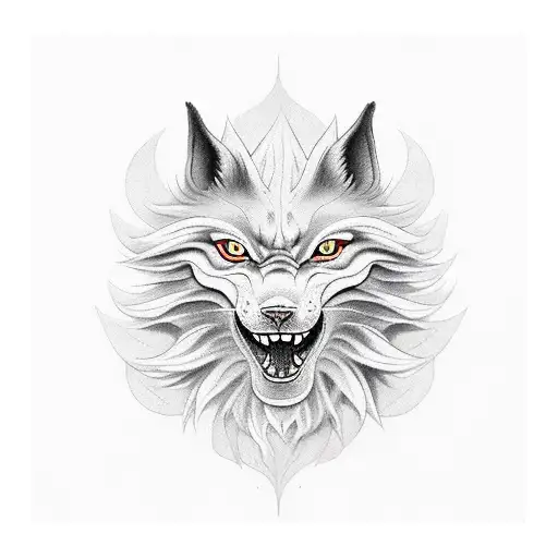 kurama  tattoo design idea