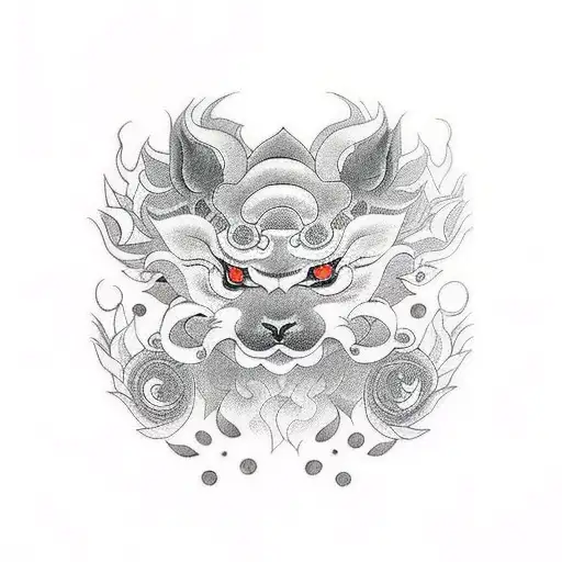 kurama  tattoo design idea