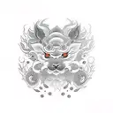 kurama  tattoo design idea