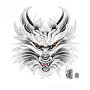 kurama  tattoo design idea