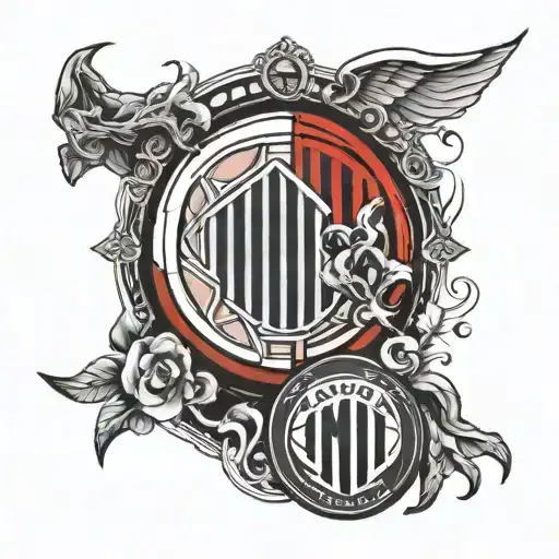 atmo + Actinio - symbol Ac Milan tattoo design idea