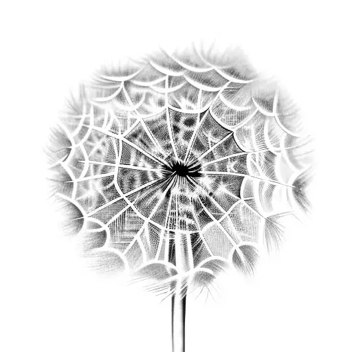 Dandelion tattoo design idea