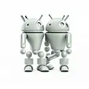 android full body male with human full body female girlfriend. robot legs tangled with barbed wire. tattoo design idea