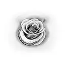 Snake with roses tattoo design idea