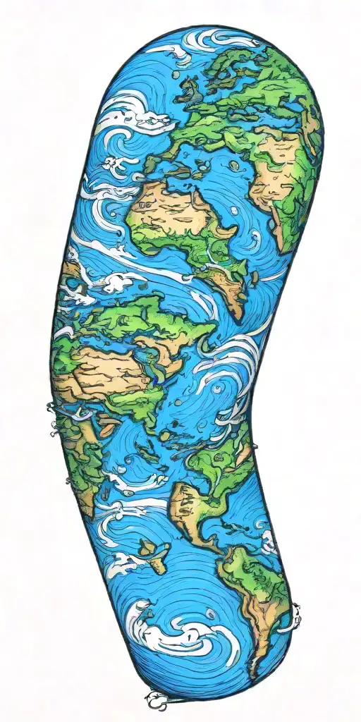 tribute to Gaia Mother Earth tattoo design idea