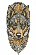 australian cattle dog tattoo design idea
