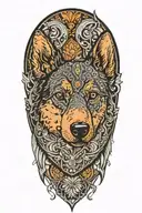 australian cattle dog tattoo design idea