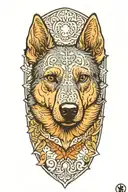 australian cattle dog tattoo design idea