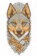 australian cattle dog tattoo design idea