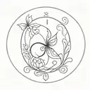 eating disorder awareness symbol incorporating elements tattoo design idea