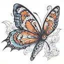 butterfly tattoo design idea