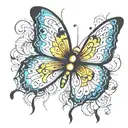 butterfly tattoo design idea