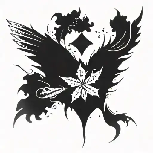 12. Black Clover: ◦ Tattoo Idea: A grimoire with pages flying off, forming wings. ◦ Meaning:  tattoo design idea