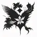 12. Black Clover: ◦ Tattoo Idea: A grimoire with pages flying off, forming wings. ◦ Meaning:  tattoo design idea
