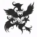 12. Black Clover: ◦ Tattoo Idea: A grimoire with pages flying off, forming wings. ◦ Meaning:  tattoo design idea