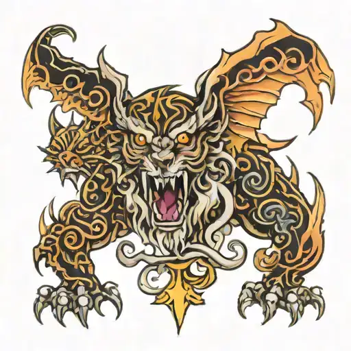 fear god tattoo design idea