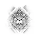 carta rey de corazones  tattoo design idea