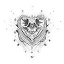 carta rey de corazones  tattoo design idea