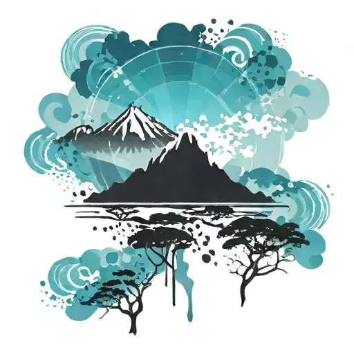 mount kilimanjaro tattoo design idea