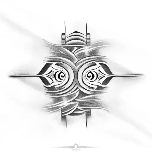 wind Sky cloud tattoo design idea