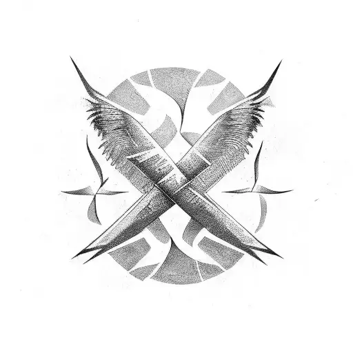 wind tattoo design idea