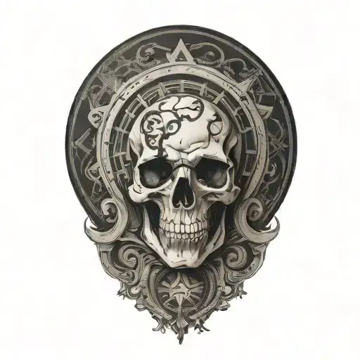 the 4 symbols of stoicism time passing tattoo design idea