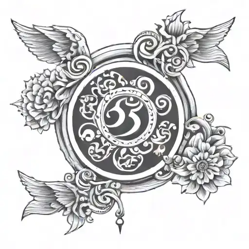 4 symbols of stoicism tattoo design combining elements tattoo design idea