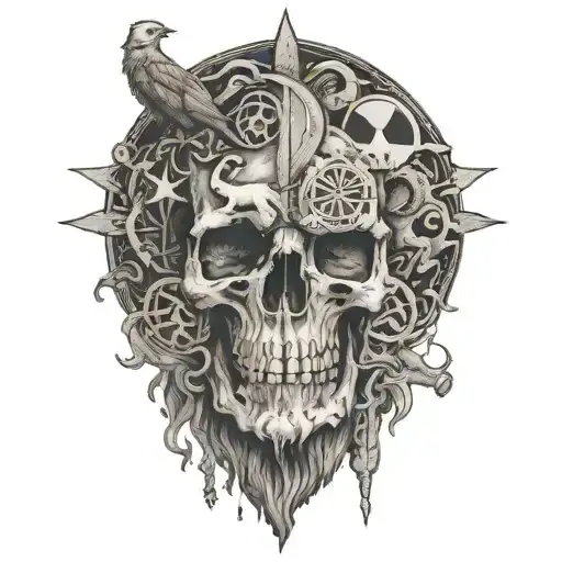 the 4 symbols of stoicism tattoo featuring tattoo design idea