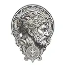 Stoic philosophy Symbols mixed with Roman tattoo design idea