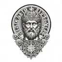 Stoic philosophy Symbols mixed with Roman tattoo design idea