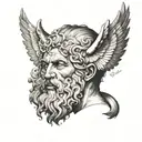 representation of stoicism  tattoo design idea