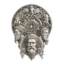 the 4 symbols of stoicism tattoo tattoo design idea