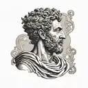 stoicism marcus aurelius tattoo design idea