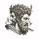 stoicism marcus aurelius tattoo design idea