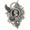 4 symbols of stoicism tattoo design idea