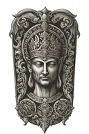 representation of stoicism 4 virtues tattoo design idea