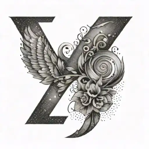 Letter E and "What is, and always will be my greatest creation, is you." tattoo design idea