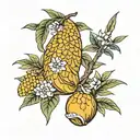 mango tattoo design idea