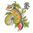 mango tattoo design idea