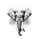 Elephant  tattoo design idea