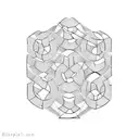 pineapple hexagons tattoo design idea