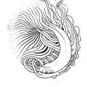 sea shell tattoo design idea