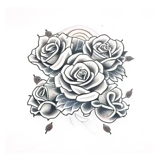 copperhead snake amidst yellow roses of texas tattoo design idea