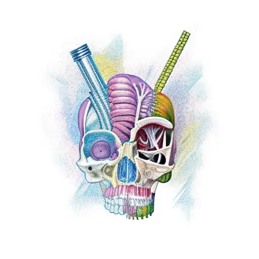 Muscle anatomy tattoo design idea